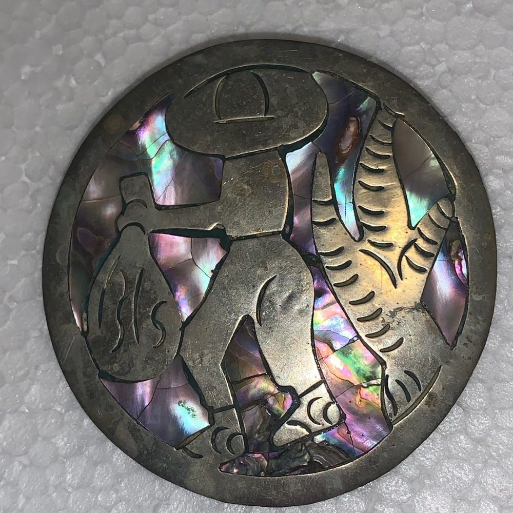 Genuine Vintage 925 silver Brooch Pin Texco